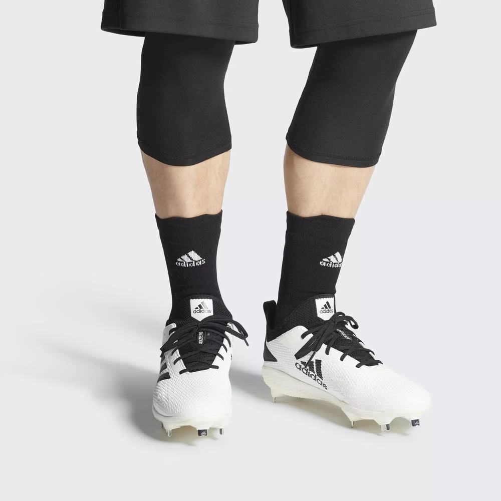 Adidas Adizero Afterburner V Spikes De Beisbol Blancos Para Hombre (MX-34119)